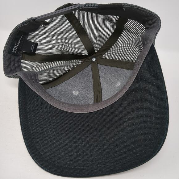 Port Authority Snapback Mesh Back Trucker Hat Gray One Size Colorblock - Picture 7 of 10